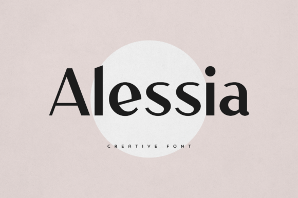 Alessia: A Display Font That Commands Attention