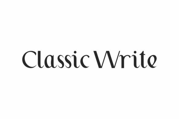 Classic Write: A Handwritten Display Font with Editorial Calm