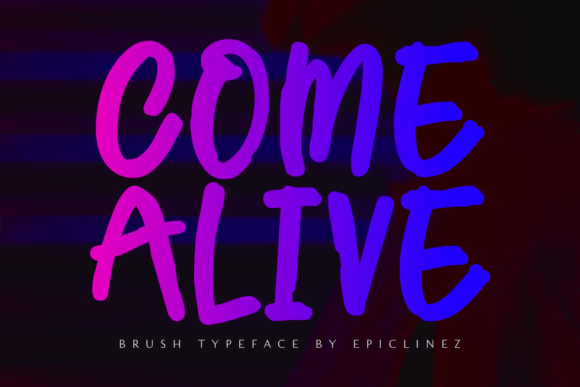 Come Alive: A Rough-Textured Display Font for Editorial Impact
