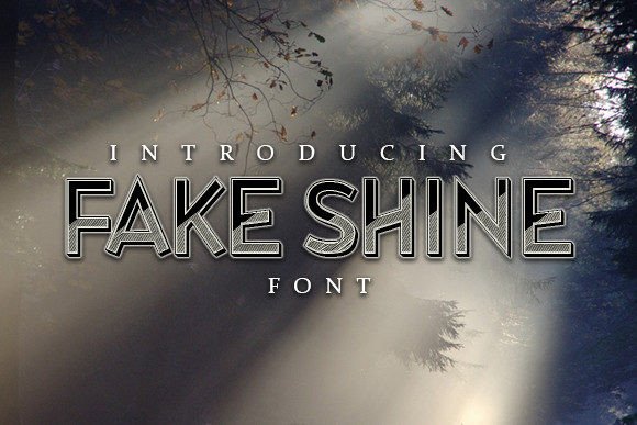 Fake Shine: A Bold Display Font for Digital Brand Impact