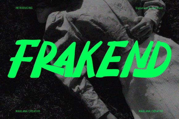 Frakend: A Handwritten Display Font That Makes Your Brand Feel Human