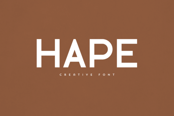 Hape: An Elegant Display Font for Digital Branding