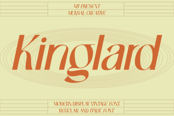 Kinglard: A Modern Display Font for Digital Branding