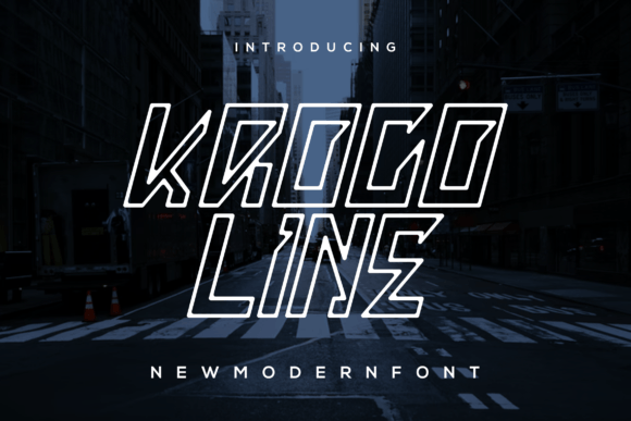 Kroco Line: A Modern Display Font That Elevates Real Business Branding