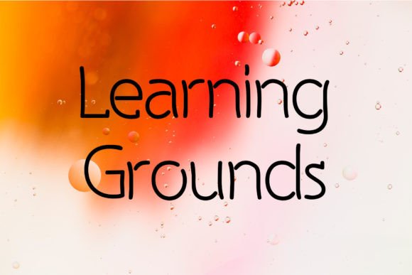 Learning Grounds: A Friendly Display Font for Editorial Design
