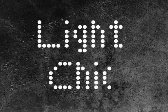 Light Chic: A Playful Display Font Built from Circles
