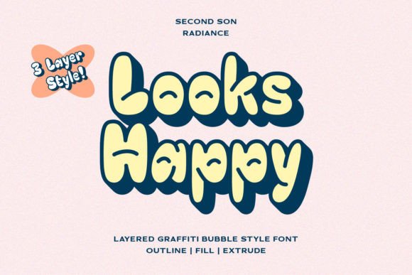 Looks Happy: A Playful Display Font for Warm Editorial Moments