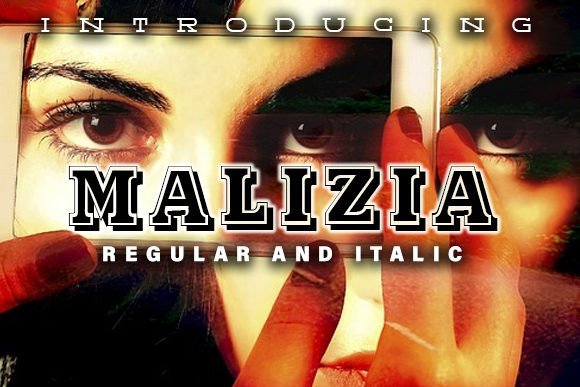 Malizia: A Display Typeface That Makes Headlines Pop