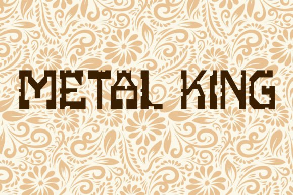 Metal King: A Bold Display Font for Small Business Branding