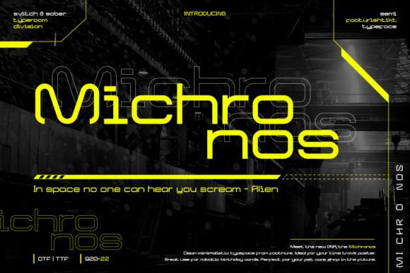 Michronos: A Modern Display Typeface for Editorial Impact