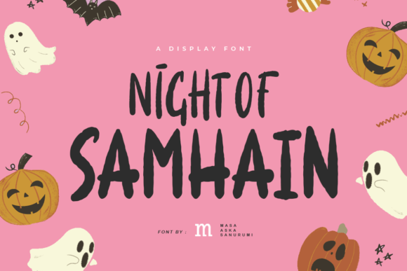 Night of Samhain: A Spooky Display Font That Works on Real Websites