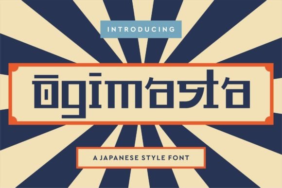 Ogimasta: A Fresh Display Font for Handmade Creators