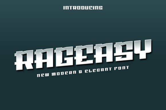 Rageasy: A Modern Display Font That Just Works
