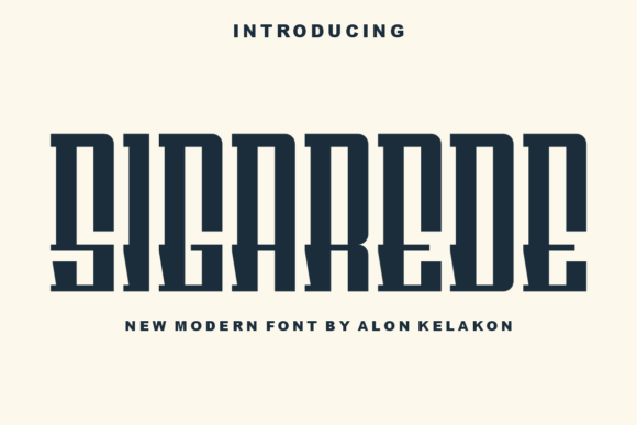 Sigarede Display Font for Handmade Creators