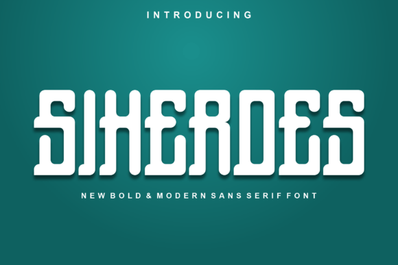Siheroes: A Modern Display Font for Small Business Branding