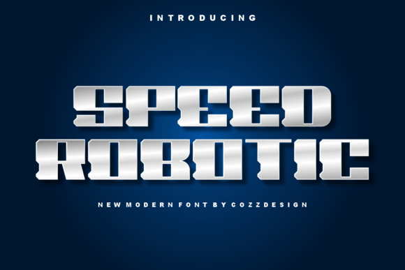 Speed Robotic: A Futuristic Display Font for Scroll-Stopping Campaigns