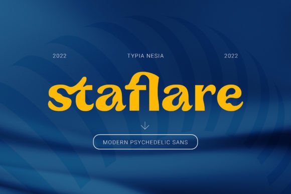 Staflare: A Bold Retro Display Font for Handmade Creators