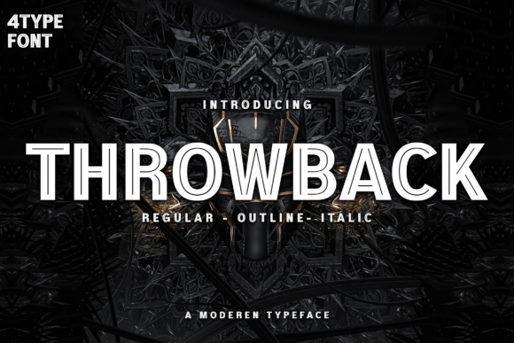Throwback Font: A Bold, Modern Display Typeface for Small Businesses