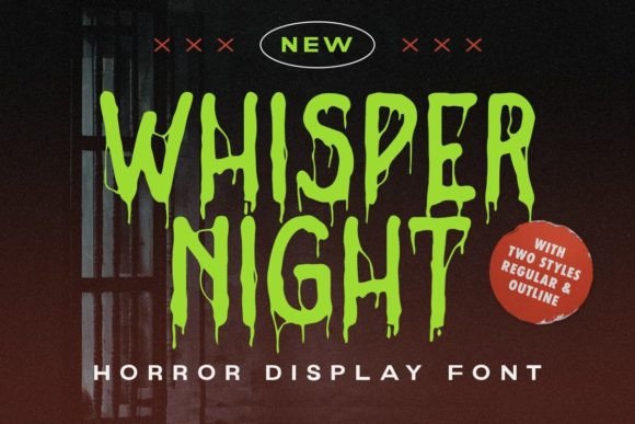 Whisper Night: A Display Font That Breathes Spooky Life Into Editorial Moments
